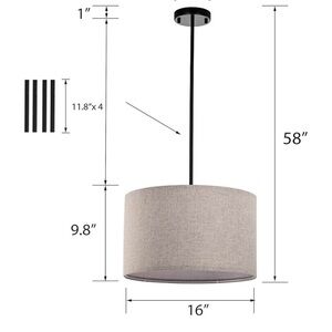 Modern Beige Pendant Lamp (Brand New)